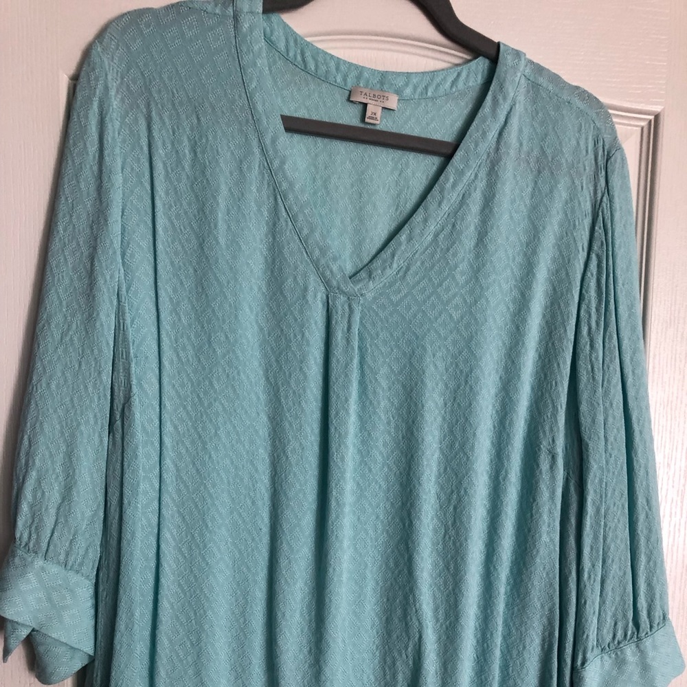 Sea foam green Talbots shirt